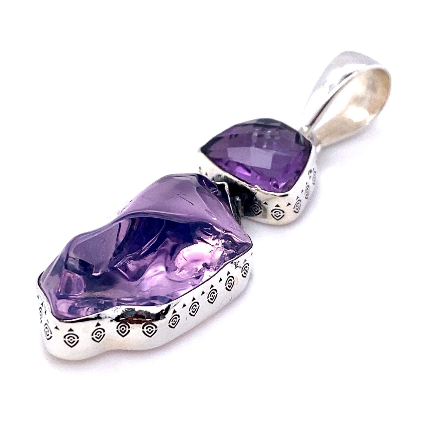 Lavender Liquid Amethyst Pendant