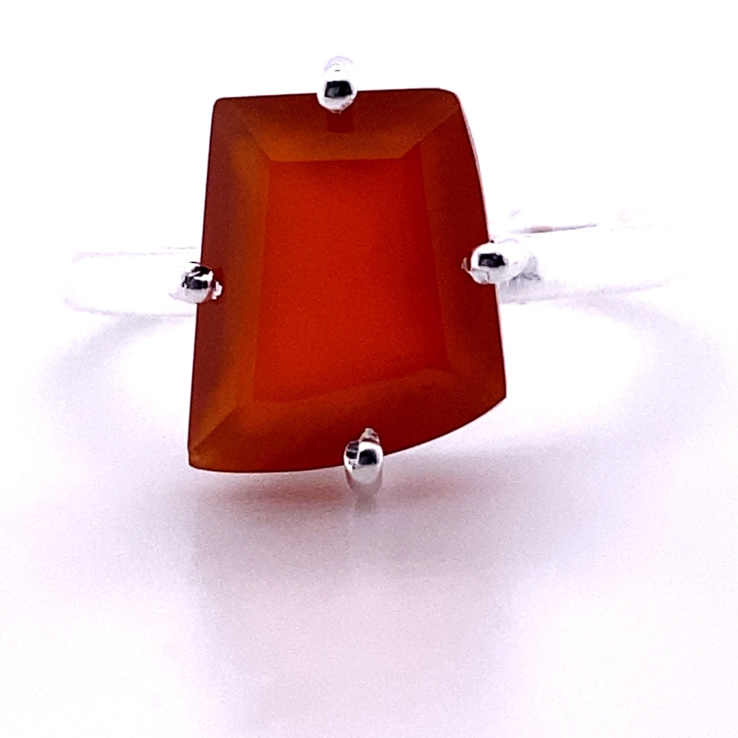 Carnelian Free Form Glitz Ring