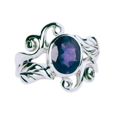 Iolite Harmonious Swirls Ring