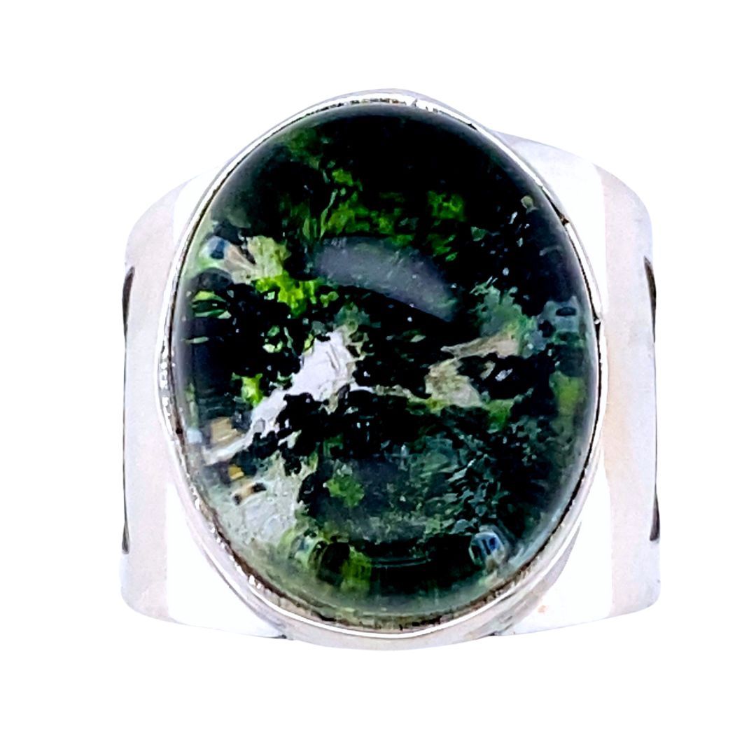 Lodolite Shaman's Dreamstone Moonbeam Unisex Ring