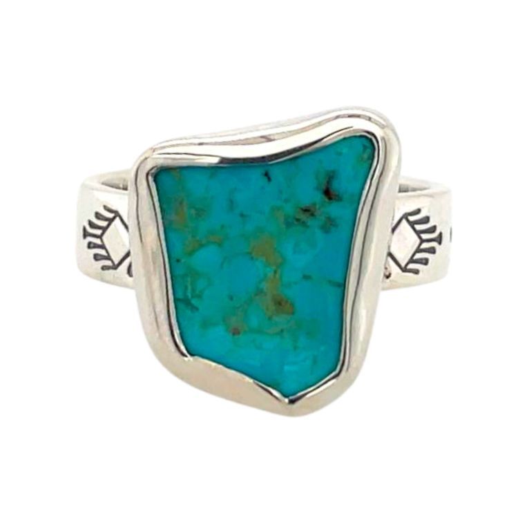Turquoise Heart Melting Ring