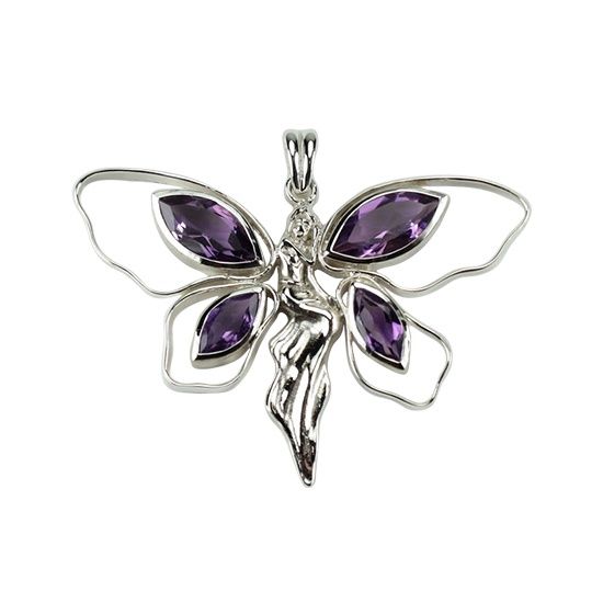 Amethyst Fairy Rapture Pendant