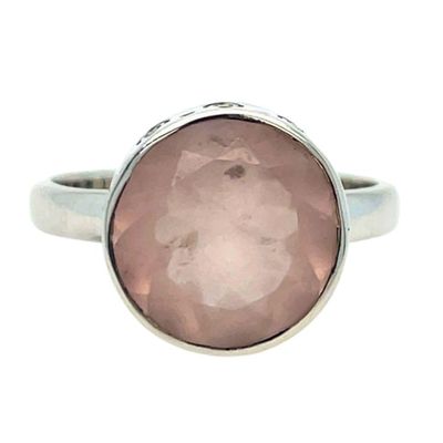 Rose Quartz Rosey Ring
