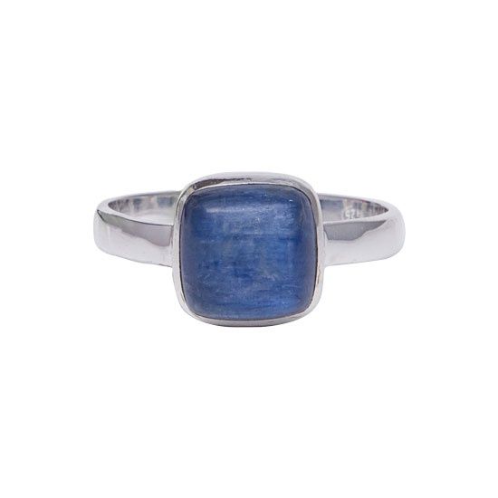 Kyanite Square Unisex Ring