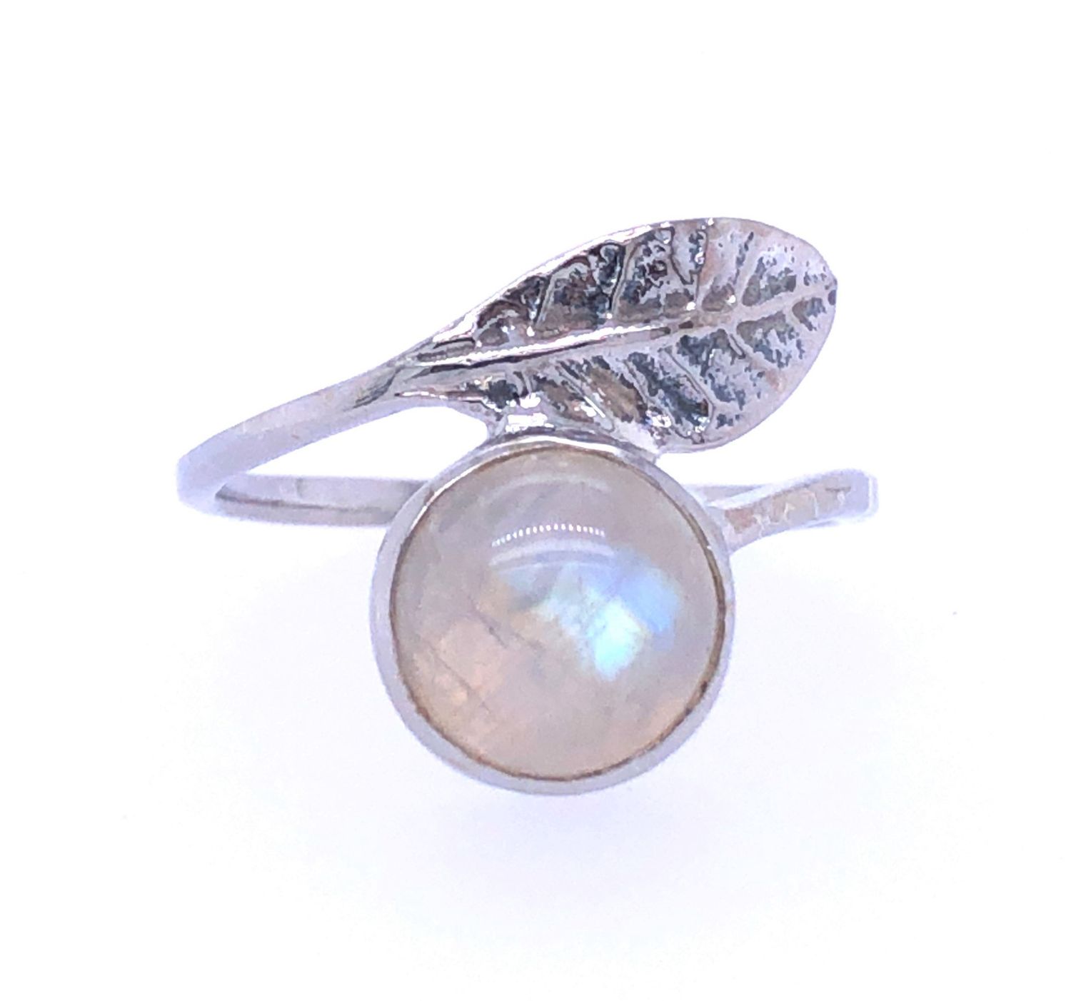 Moonstone Leaf Ring