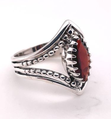 Garnet Shining Knightess Ring