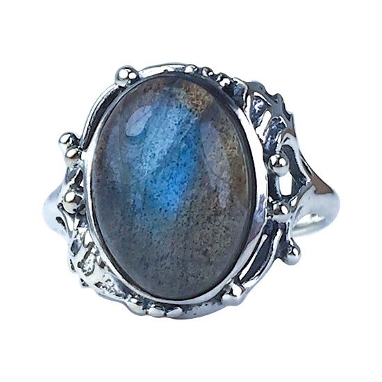 Labradorite Forest Ring