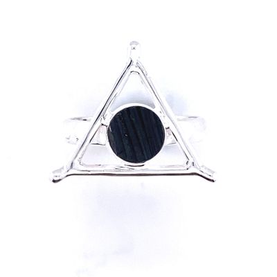 Black Tourmaline Sacred Elements Rings