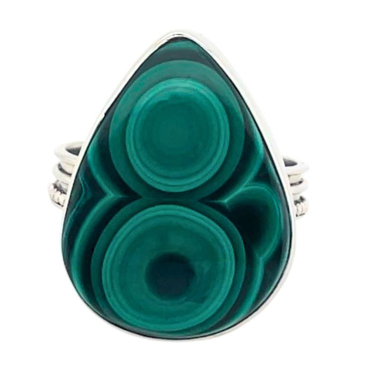 Malachite Radhas Sacred Lake Ring