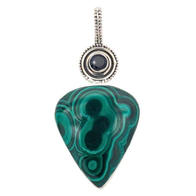 Malachite Radhas Sacred Lake Pendant