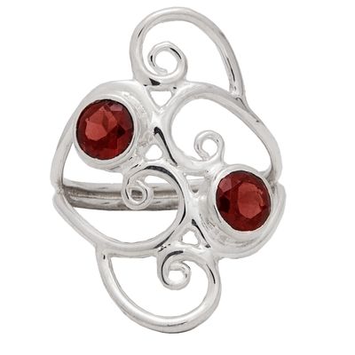 Garnet Balanced Beauty Ring