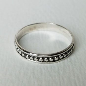 Silver Tribal Band Ring