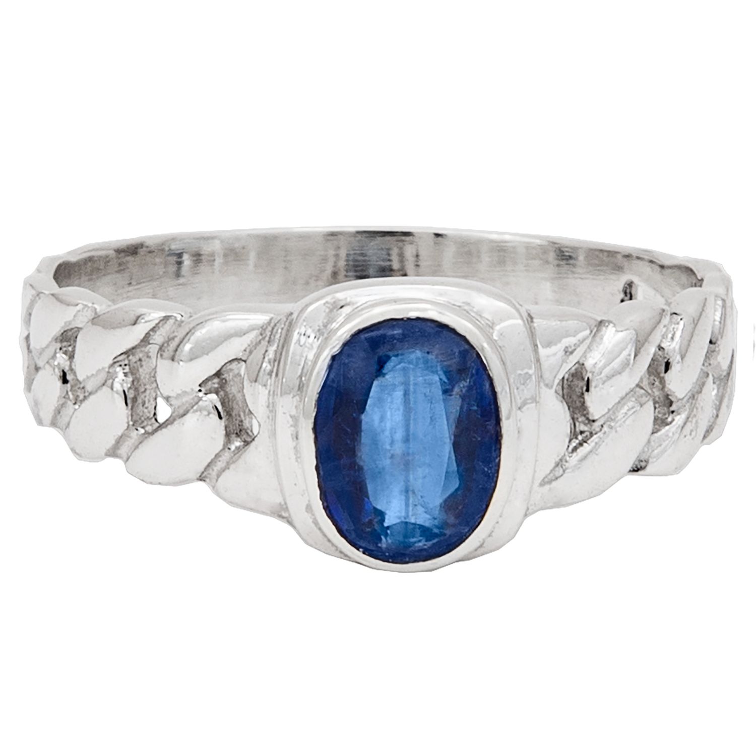 Kyanite Chainmaille Unisex Ring