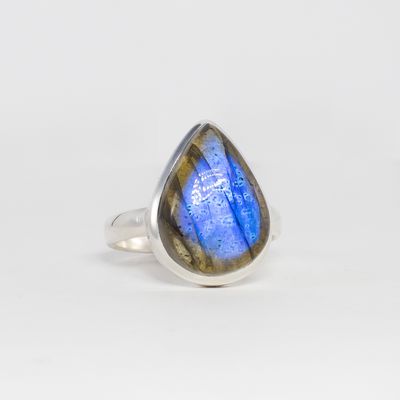 Labradorite Sky Tear Ring
