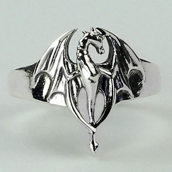 Silver Dragon Magic Unisex Ring