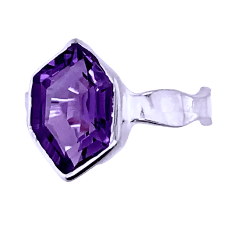 Amethyst Free Form Flirty Ring