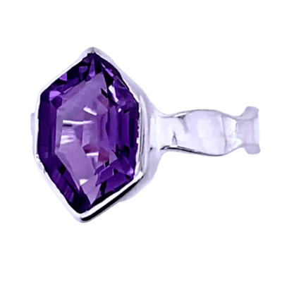 Amethyst Free Form Flirty Ring