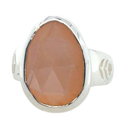 Peach Moonstone Mata Hari Ring