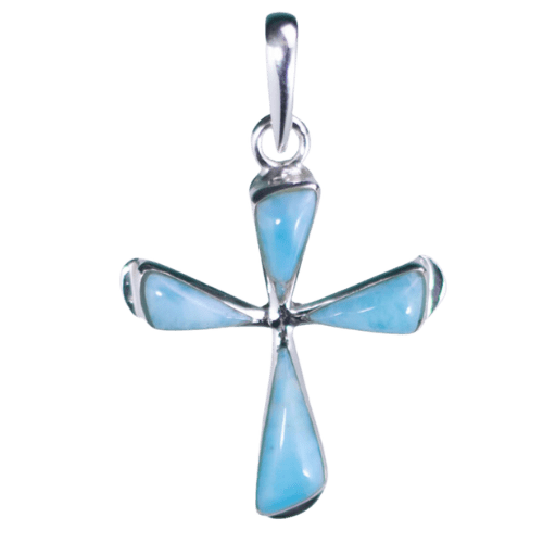 Larimar Cross Pendant