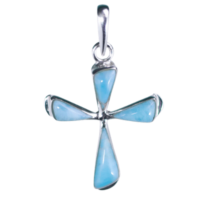 Larimar Cross Pendant