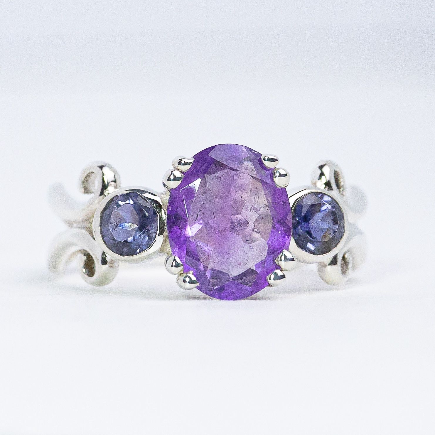 Amethyst Iolite Opulence Ring