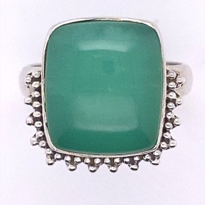 Chrysoprase Venus Ring