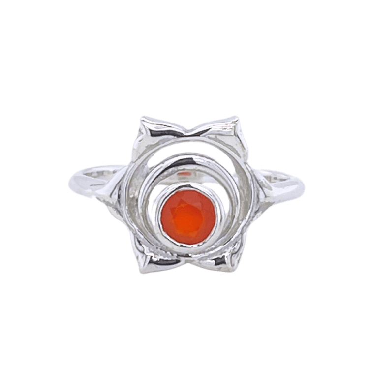 Carnelian Sacral Chakra Courage Ring