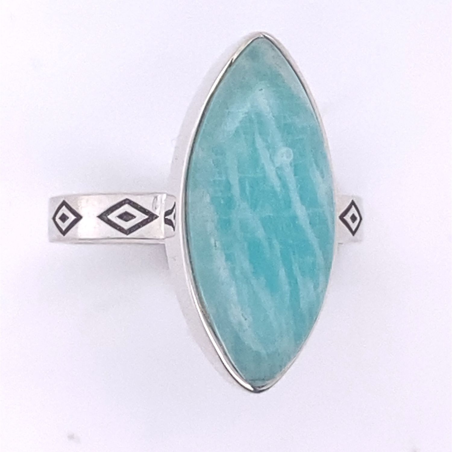 Amazonite Amazing Grace Ring