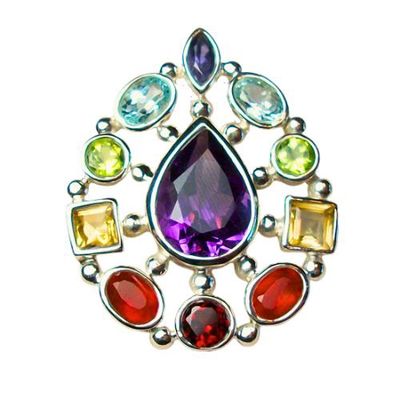 Chakra Wheel of Life Pendant