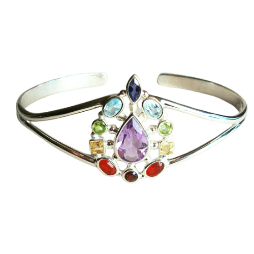Chakra Wheel of Life Bangle