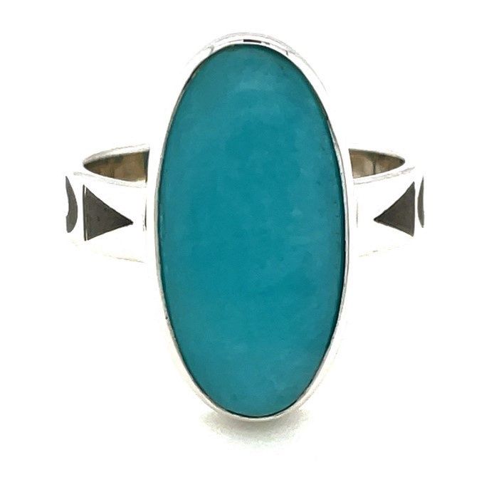 Amazonite Moon Spirit Ring