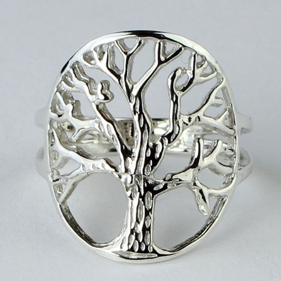 Silver Tree of Life Ring