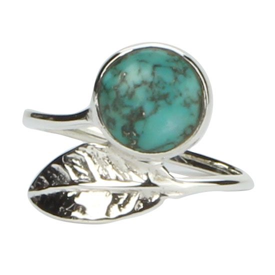 Turquoise Leaf Ring