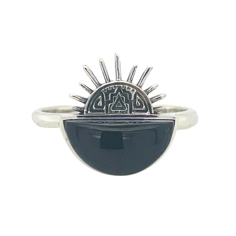 Black Tourmaline Sun Dynasty Ring