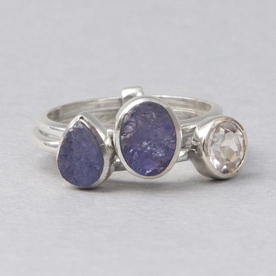Tanzanite White Topaz Create Your Design Ring