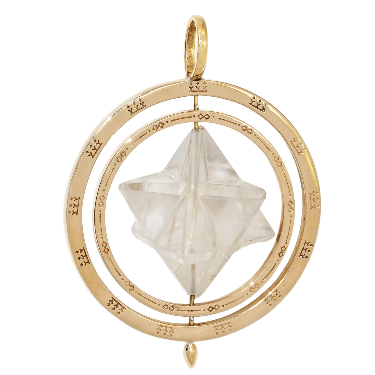 Crystal Merkaba Star Pendant