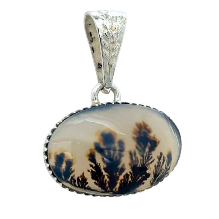 Scenic Dendrite Agate Pendant