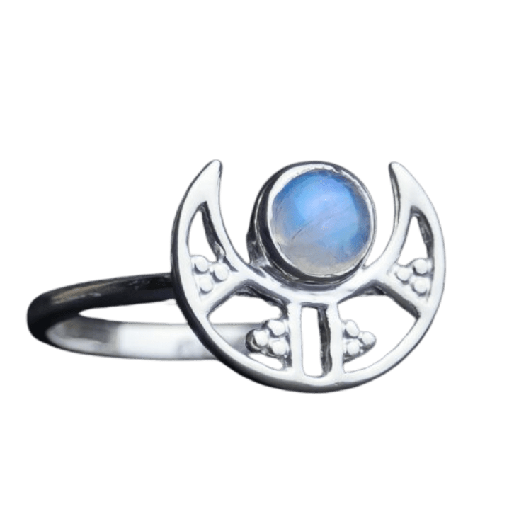Moonstone Luna Ring