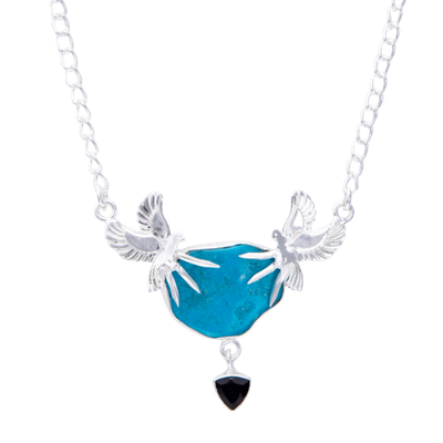 Turquoise Mystic Mountain Eagle Guide Necklace