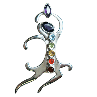 Chakra Dancing Goddess Pendant