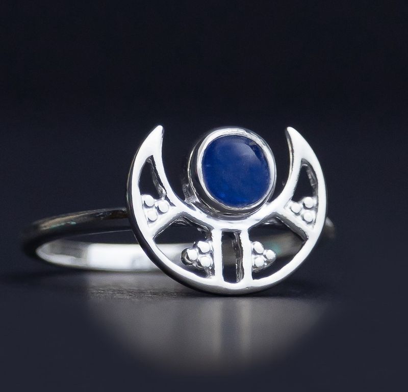 Kyanite Luna Ring