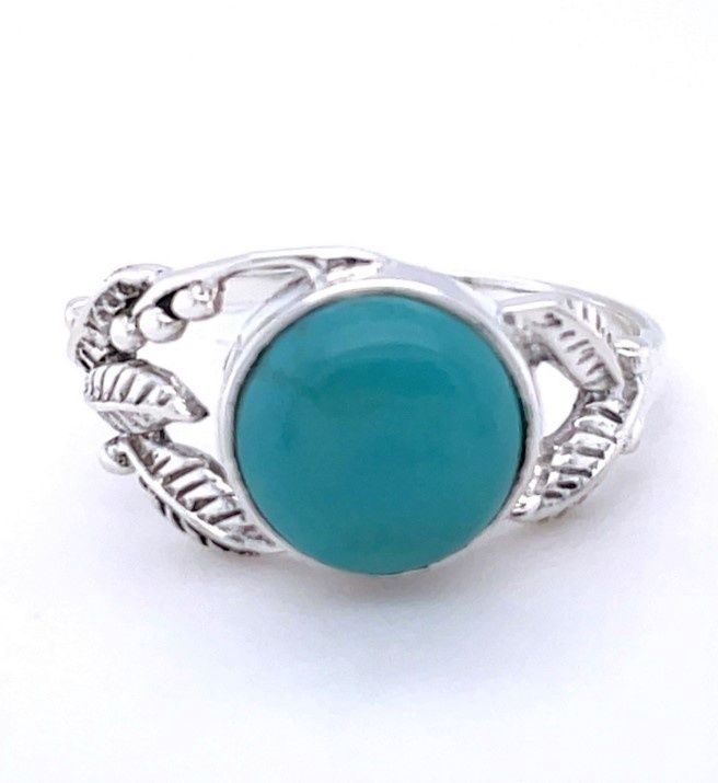Turquoise Leaf Fest Ring