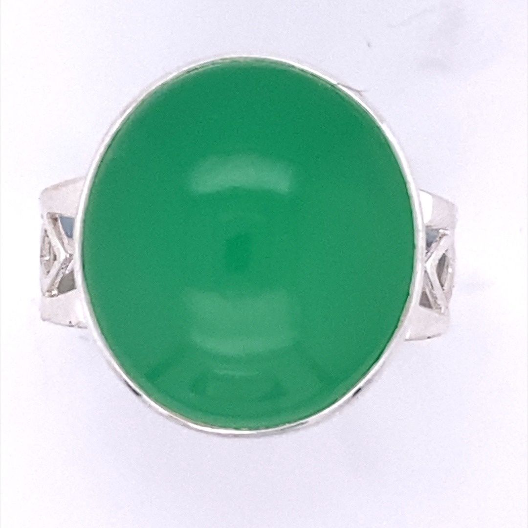Chrysoprase Jupiter Ring