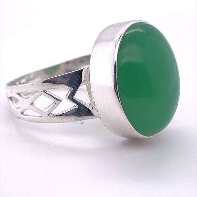 Chrysoprase Jupiter Ring