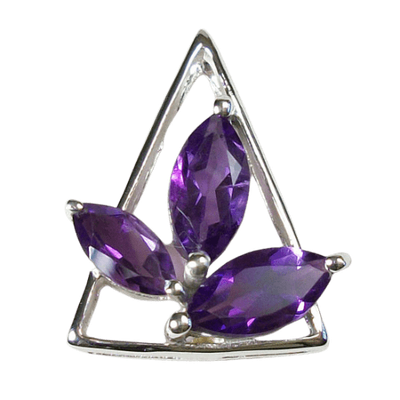 Amethyst Pretty Petals Pendant