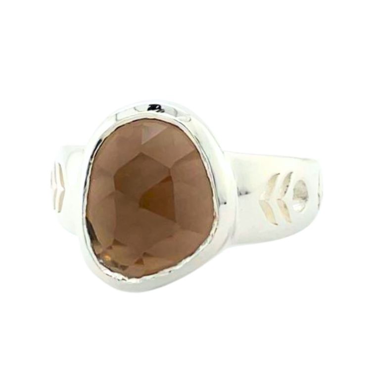 Smoky Topaz Mata Hari Ring