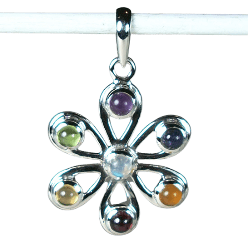 Chakra Flower of Joy Pendant