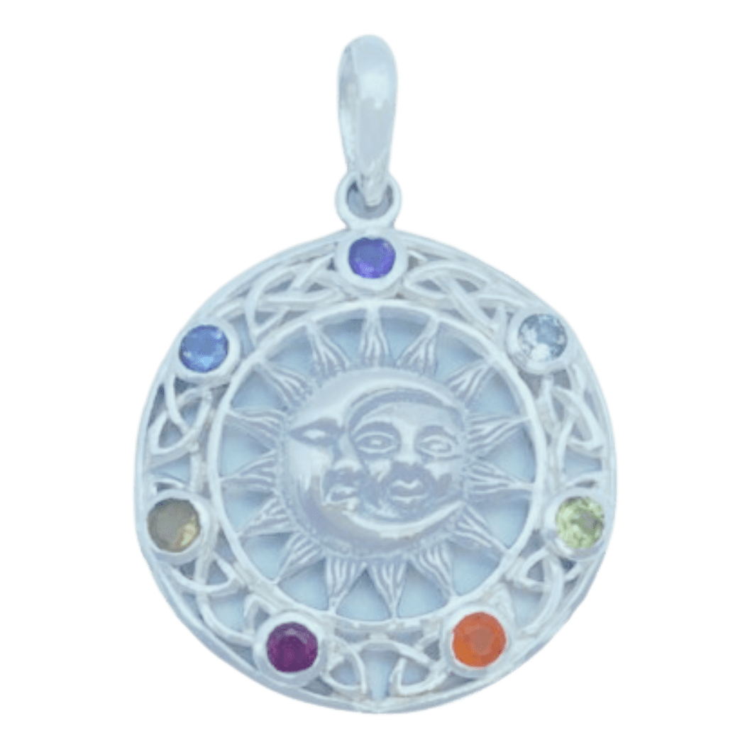 Chakra Brother Sun Sister Moon Pendant