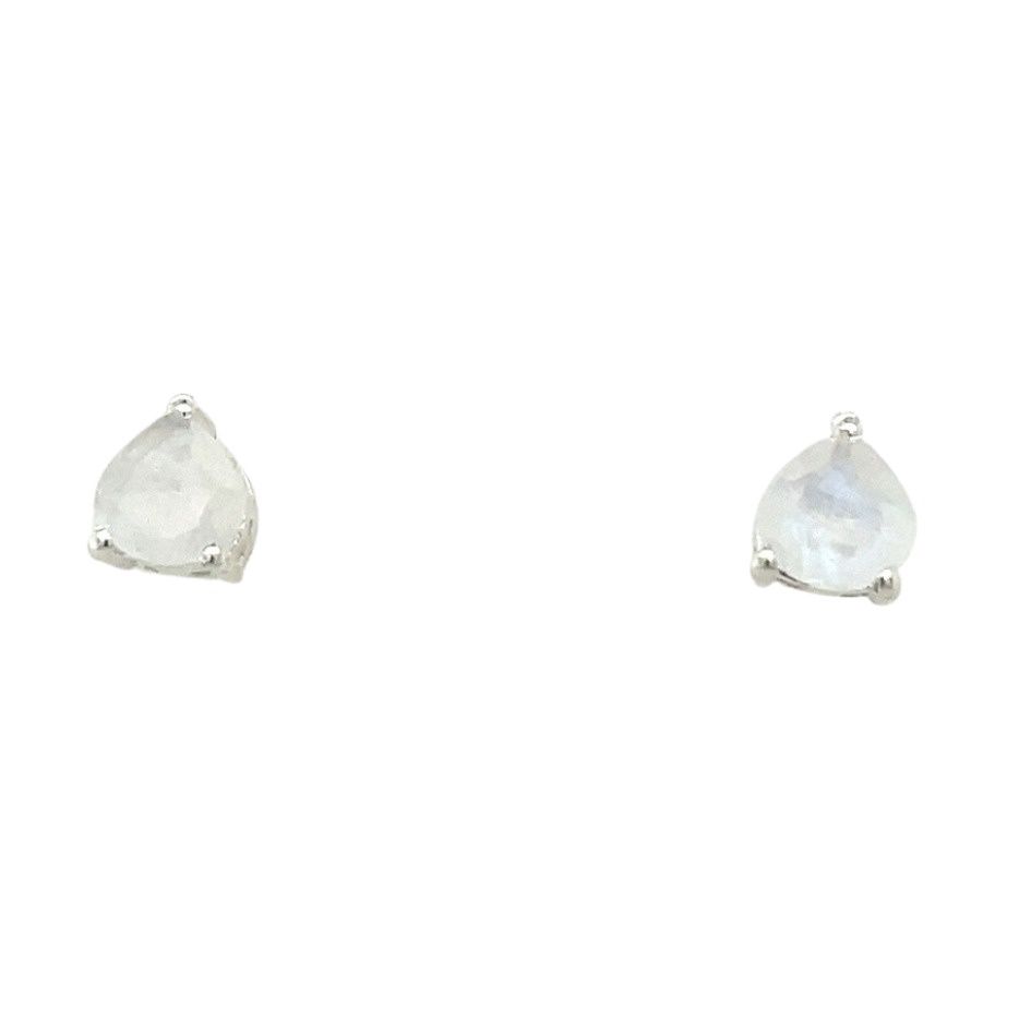 Moonstone Heartfelt Stud Earrings
