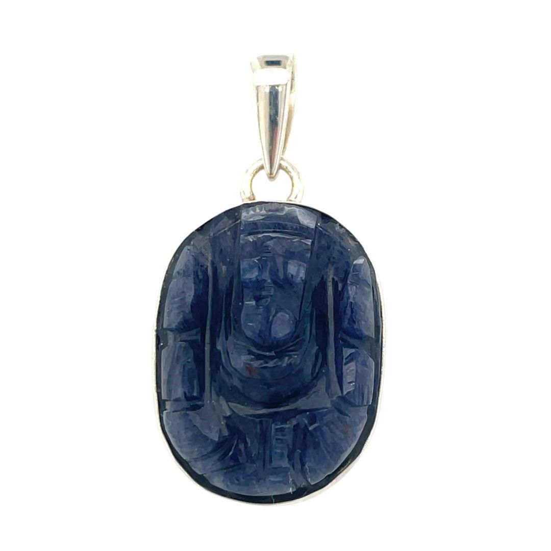 Sapphire Ganesh Blessing Pendant